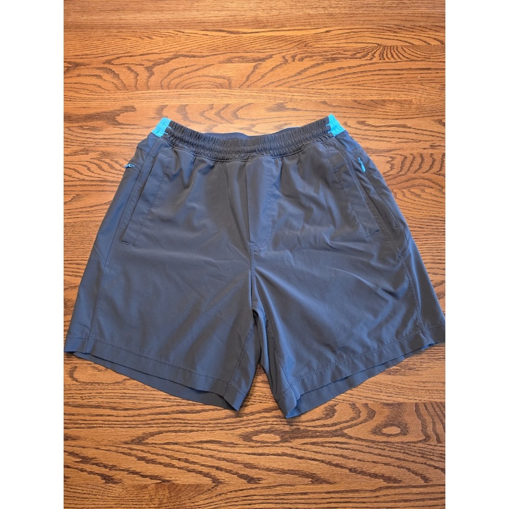Birddogs Shorts Mens Medium Boom For Your Boomstick Lined Zip Pocket 7" Gray